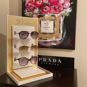 SALE! Diva Gold & Ivory Eyeglasses Sunglasses Display